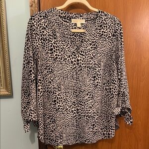 Michael Kors Leopard Print Women's Top